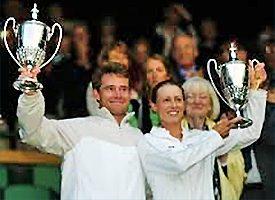Wayne and Cara Black Wimbledon 2004