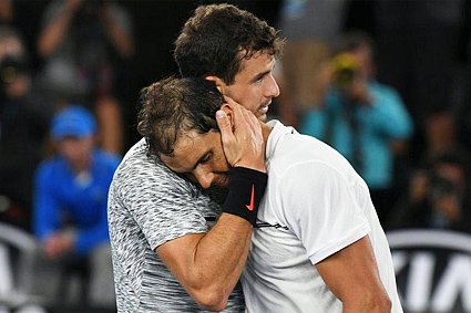 Григор Демитров Рафаэль Надаль Australian Open 2017