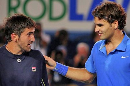 Janko Tipsarevic Roger Federer Australian Open 2008