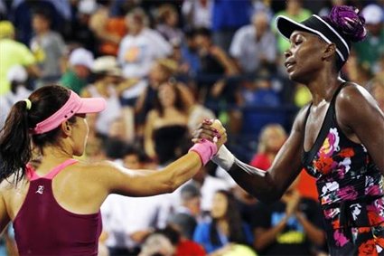 Jie Zheng Venus Williams US Open 2013