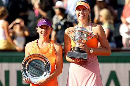 Maria Sharapova Simona Halep French Open 2014