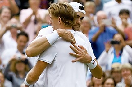 tennis Kevin Anderson John Isner Wimbledon 2018