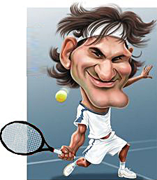 tennis Federer master ukorochennykh udarov