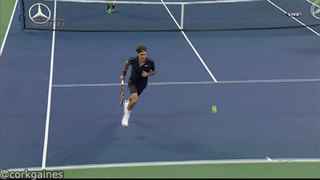 Federer Matosevic US Open 2014 4
