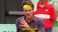 tennis i.com Federer shut up