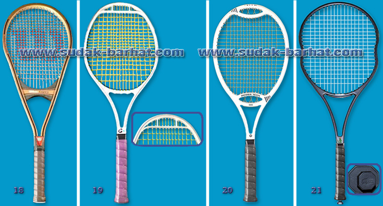 Wilson Legacy Gauthier G DE G Spalding Power Tech 80 & 100 Lacoste Equijet